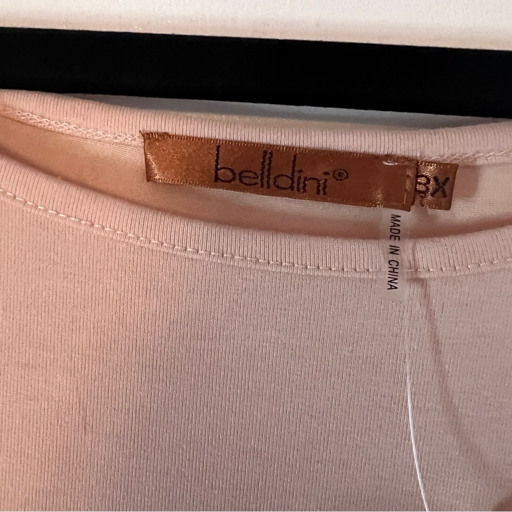 NWT Belldini Size 3X Studded Shoulder High Low Top - Picture 8 of 10